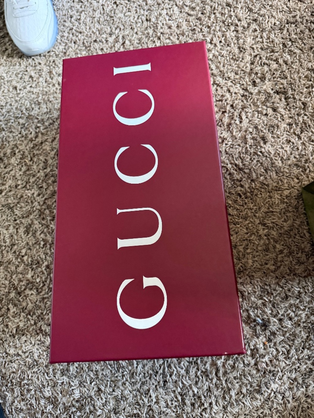 Men’s Gucci Burgundy GG Slide
